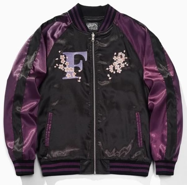 フリーザ スカジャン 黒紫 サテン 絡繰魂 ドラゴンボールZ DRAGON BALL スカジャン フリーザ F